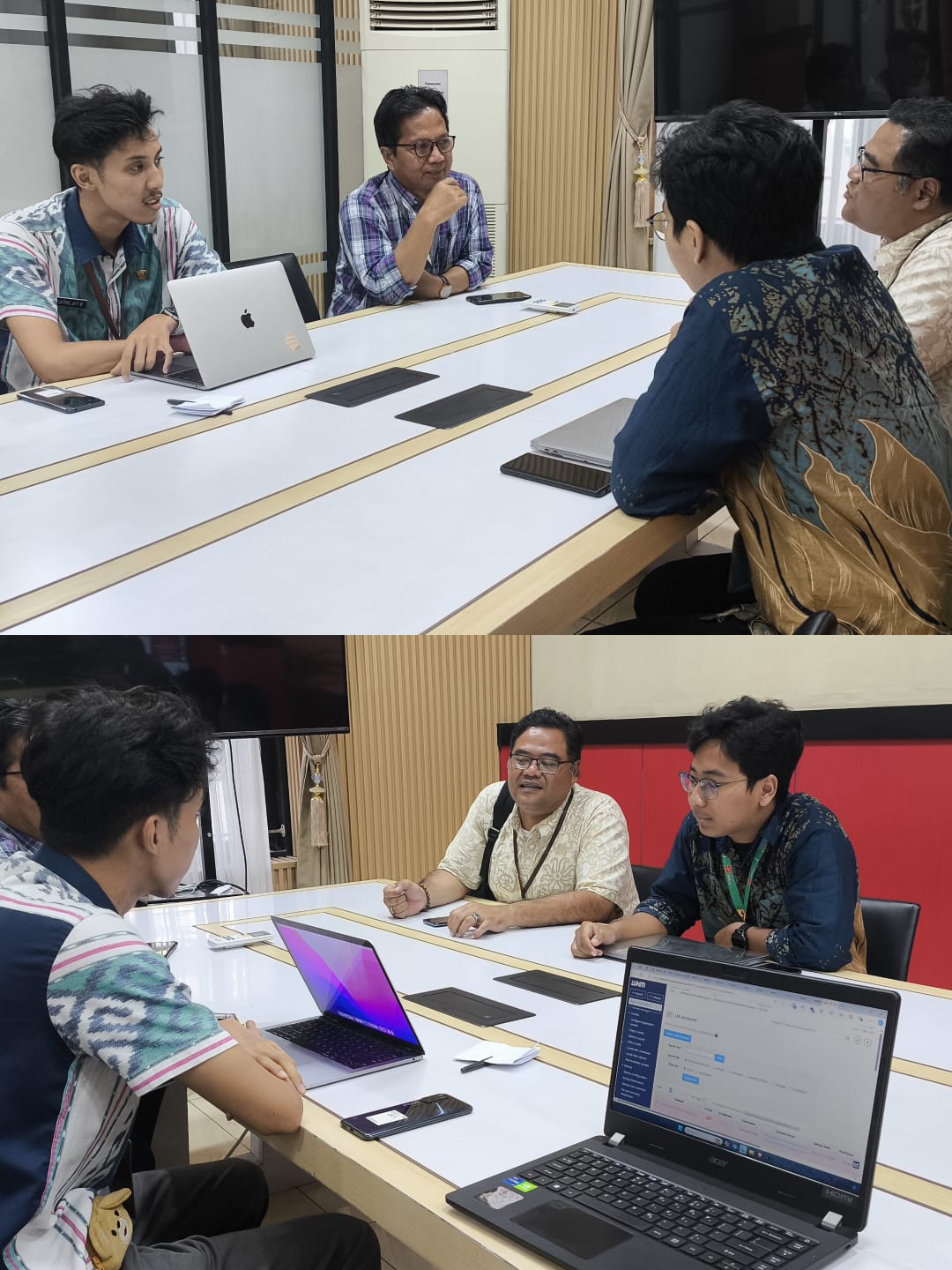 DISKOMINFO Kota Semarang Koordinasi dengan BRIN Terkait Kebutuhan Aplikasi di Ruang Rapat BRIN